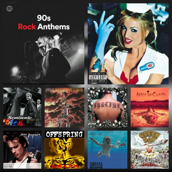 PlayList: 90s Rock Anthems